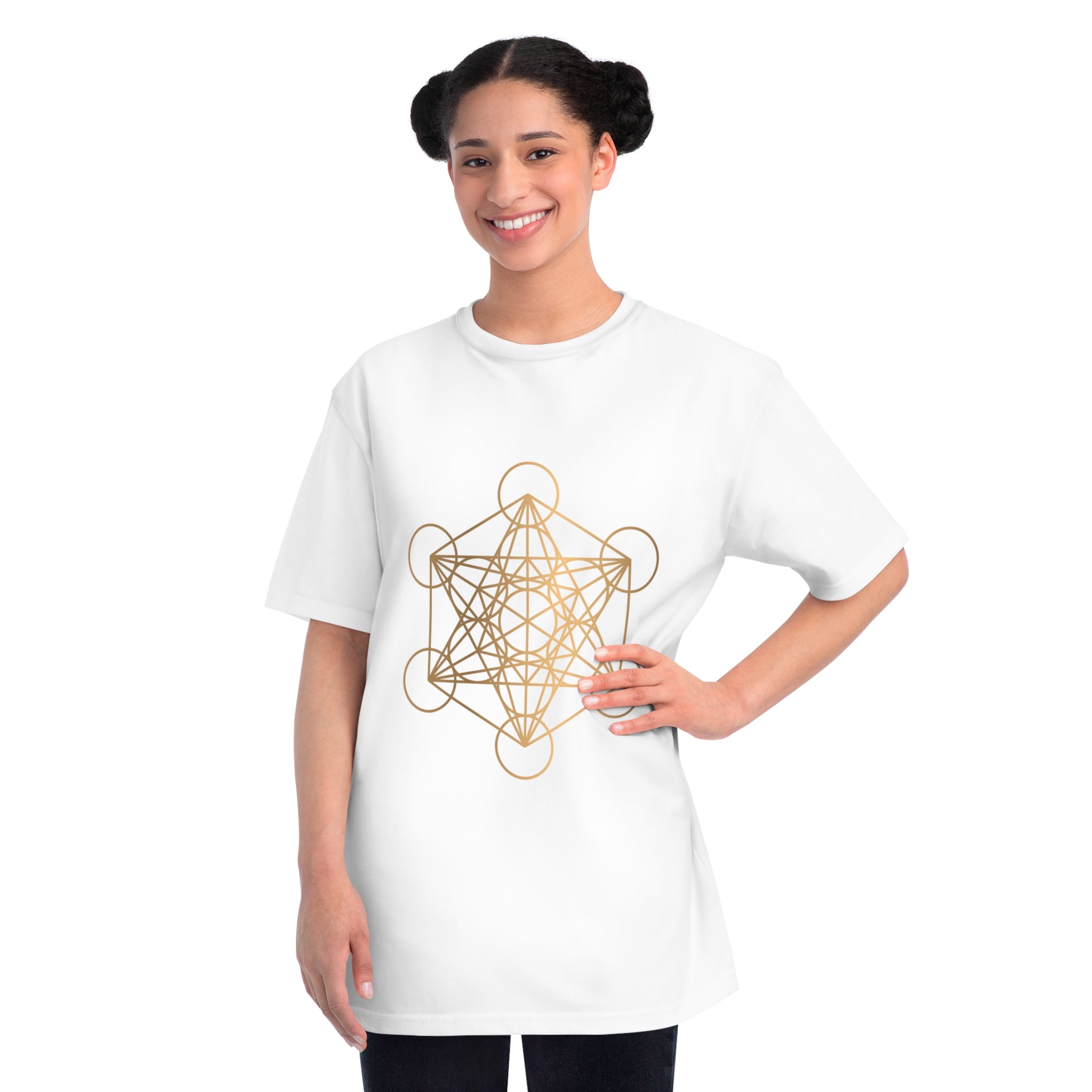 Geometric Design Organic Unisex T-Shirt, Spiritual Shirt, Eco-Friendly Clothing, Gift for Yoga Lovers, Meditation Apparel, Casual Wear