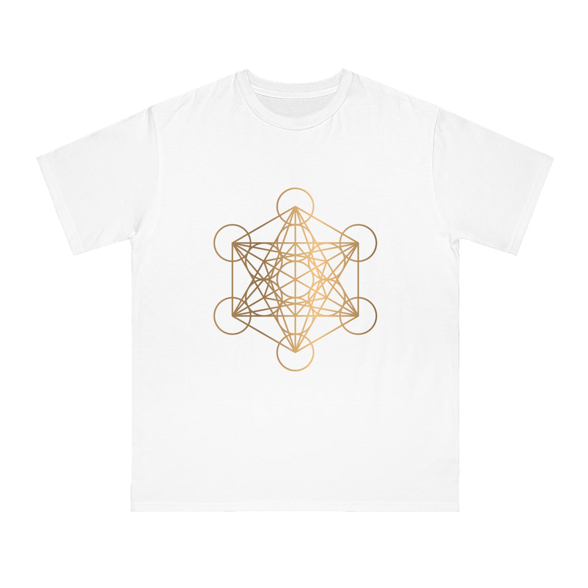 Geometric Design Organic Unisex T-Shirt, Spiritual Shirt, Eco-Friendly Clothing, Gift for Yoga Lovers, Meditation Apparel, Casual Wear